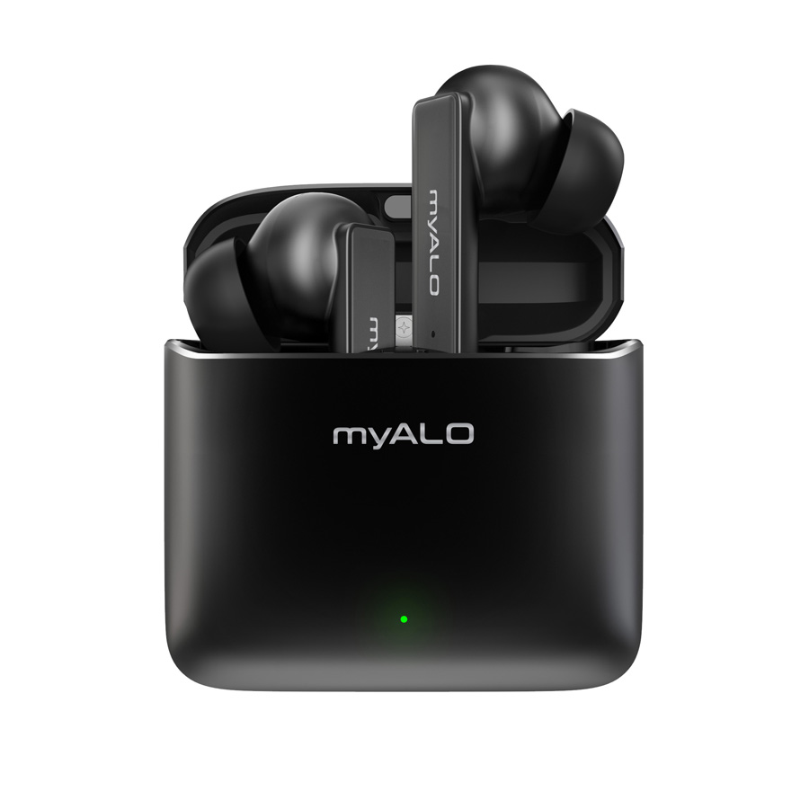 Tai nghe không dây myALO Z-One Pro: tai nghe Bluetooth 5.3 | Pin 40 giờ | Chống nước IPX4 | Thiết kế công thái học | Điều khiển cảm ứng thông minh | Hộp sạc chế tác từ Hợp kim đúc nguyên khối | Hàng chính hãng