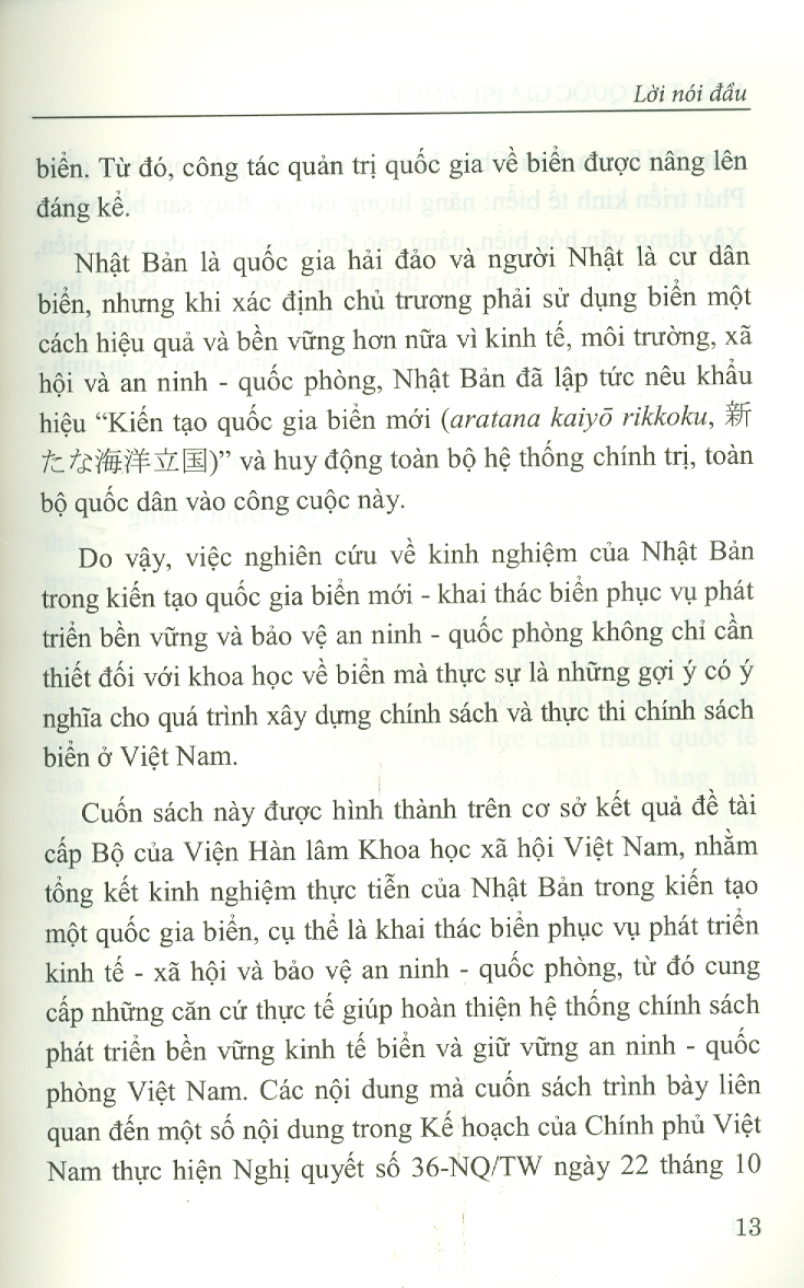 Kiến Tạo Quốc Gia Biển Mới Ở Nhật Bản