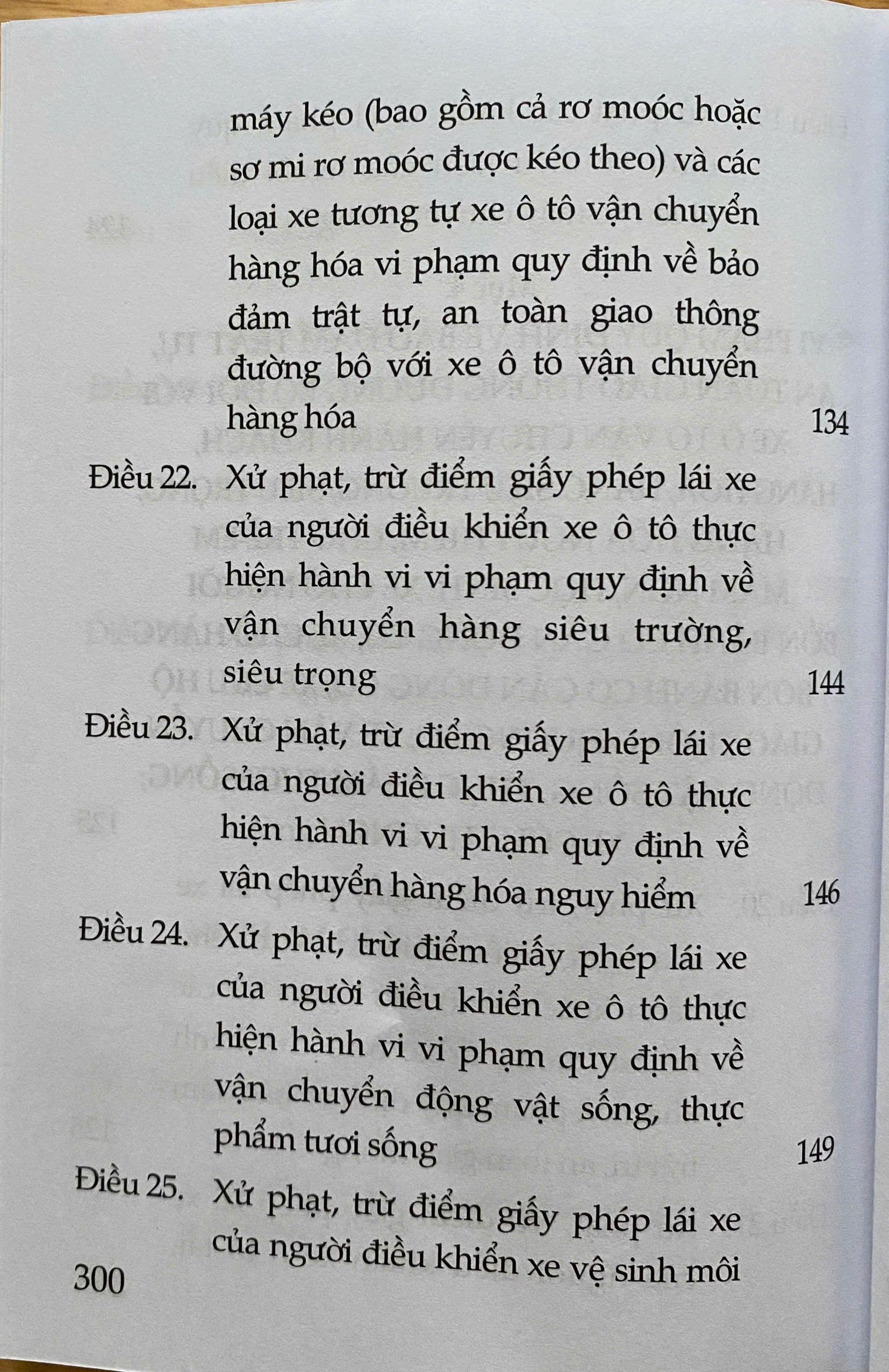 Nghị định 168/2024/NĐ-CP ngày 26-12-2024 của Chính Phủ Quy Định Xử Phạt Vi Phạm Hành Chính Về Trật Tự, An Toàn Giao Thông Trong Lĩnh Vực Giao Thông Đường Bộ; Trừ Điểm, Phục Hồi Điểm Giấy Phép Lái Xe