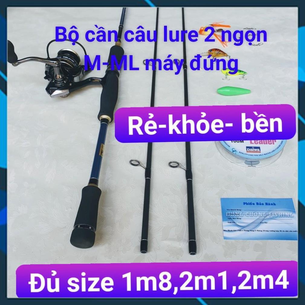 Bộ Cần Câu Lure Máy Đứng 2 Ngọn Fishing Of Catch Hàng Chất Lượng- Gía Siêu RẻBộ Cần Lure Máy Đứng
