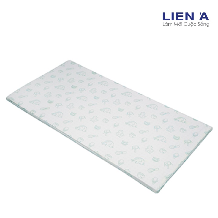 { TẶNG GỐI } Nệm Cao Su Em Bé Liên Á Bambino - Cao 2cm - Đệm Cũi Em Bé Cao Su Thiên Nhiên 100