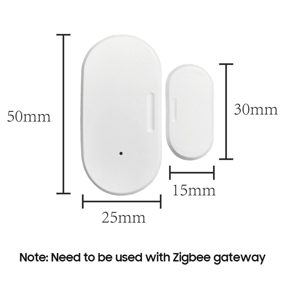 Smart Door and Window Sensor Zigbee Wireless Connection Door Open/Closed Detector Work With Tuya Smart Life App Alexa Google Assistant