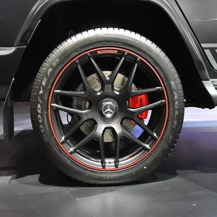 Logo chụp mâm, ốp lazang bánh xe ô tô Maybach BC-1100 - Chất liệu hợp kim nhôm cao cấp