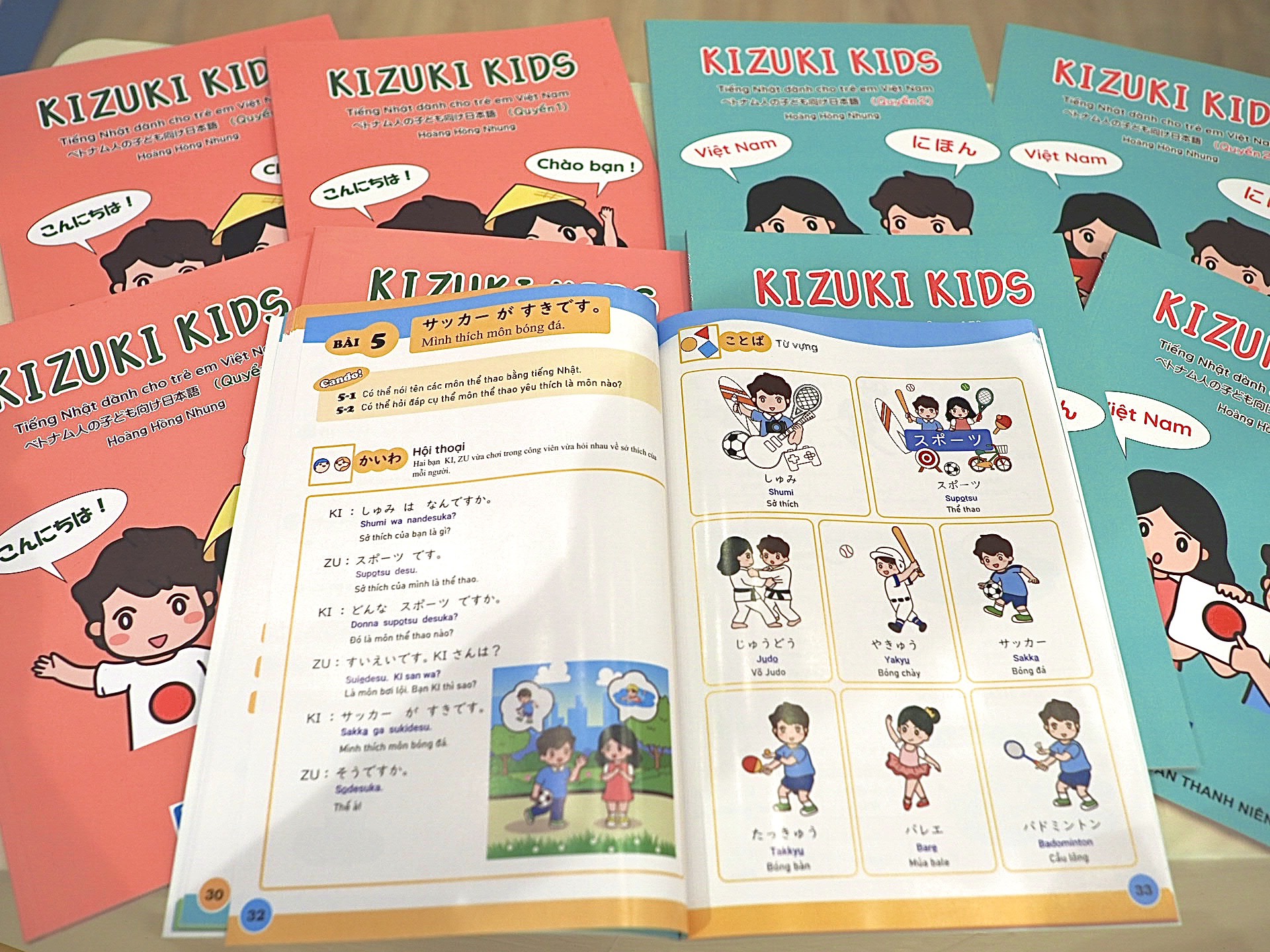 Combo sách KIZUKI KIDS 1+2 - Tiếng Nhật dành cho trẻ em Việt Nam