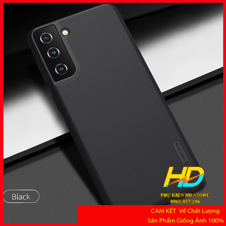 ỐP Lưng Chính Hãng Nillkin Cho Samsung S21 FE Case Cứng Dạng Sần Chống Bám Vân Tay, Ra Mồ Hôi Tay - Hàng Chính Hãng