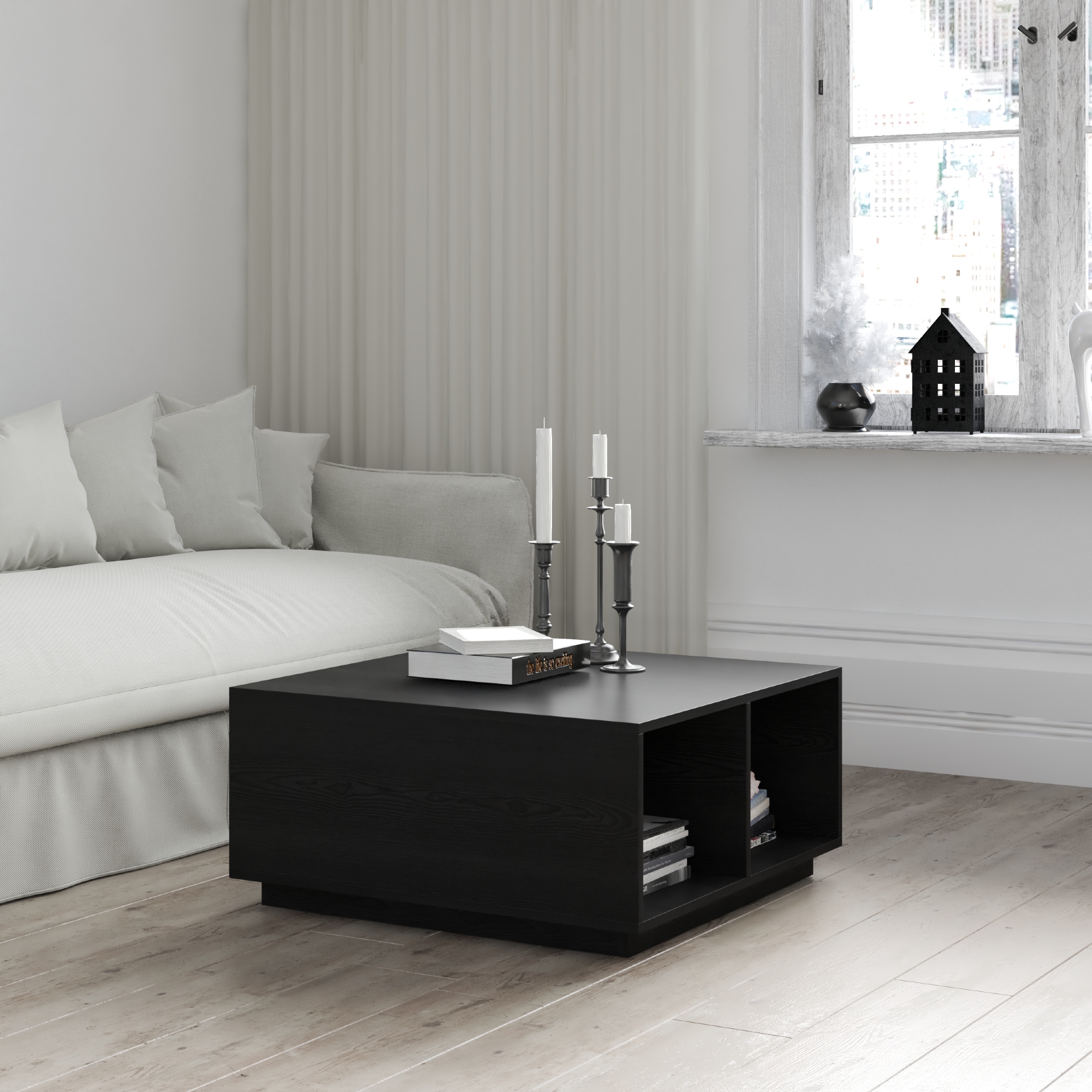 [Happy Home Furniture] ZANE , Bàn cà phê - Bàn trà , 80cm x 80cm x 38cm ( DxRxC), BAN_048