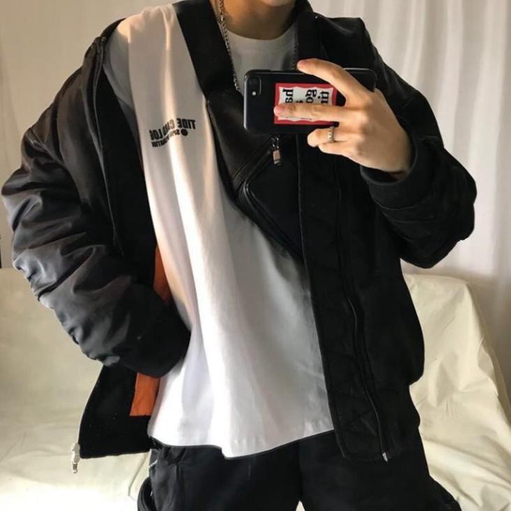 Áo thun tay lỡ unisex, áo phông tay lỡ form rộng, áo thun A304