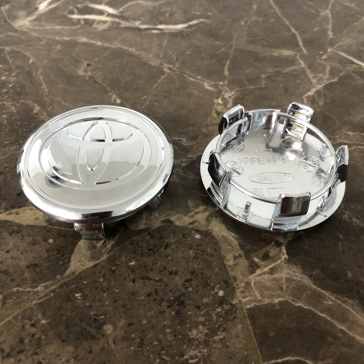 Logo chụp mâm, ốp lazang bánh xe ô tô Toyota 57mm