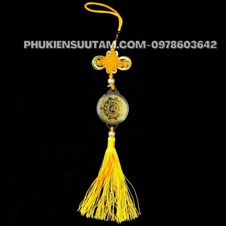 Dây Treo Đồng Xu Con Mèo Vàng, kích thước: 33cmx4.5cm, màu vàng - SP005767