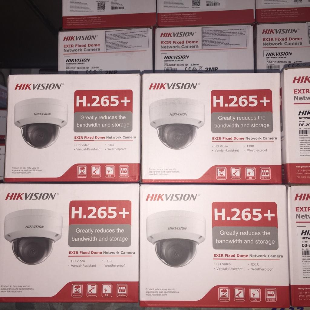 Camera IP Bán Cầu Hikvision DS-2CD1123G0E-IF và DS-2CD1123G0E-ID 2MP Chống bụi,nước IP67, Poe.H.265+. full HD - Hàng Chính Hãng