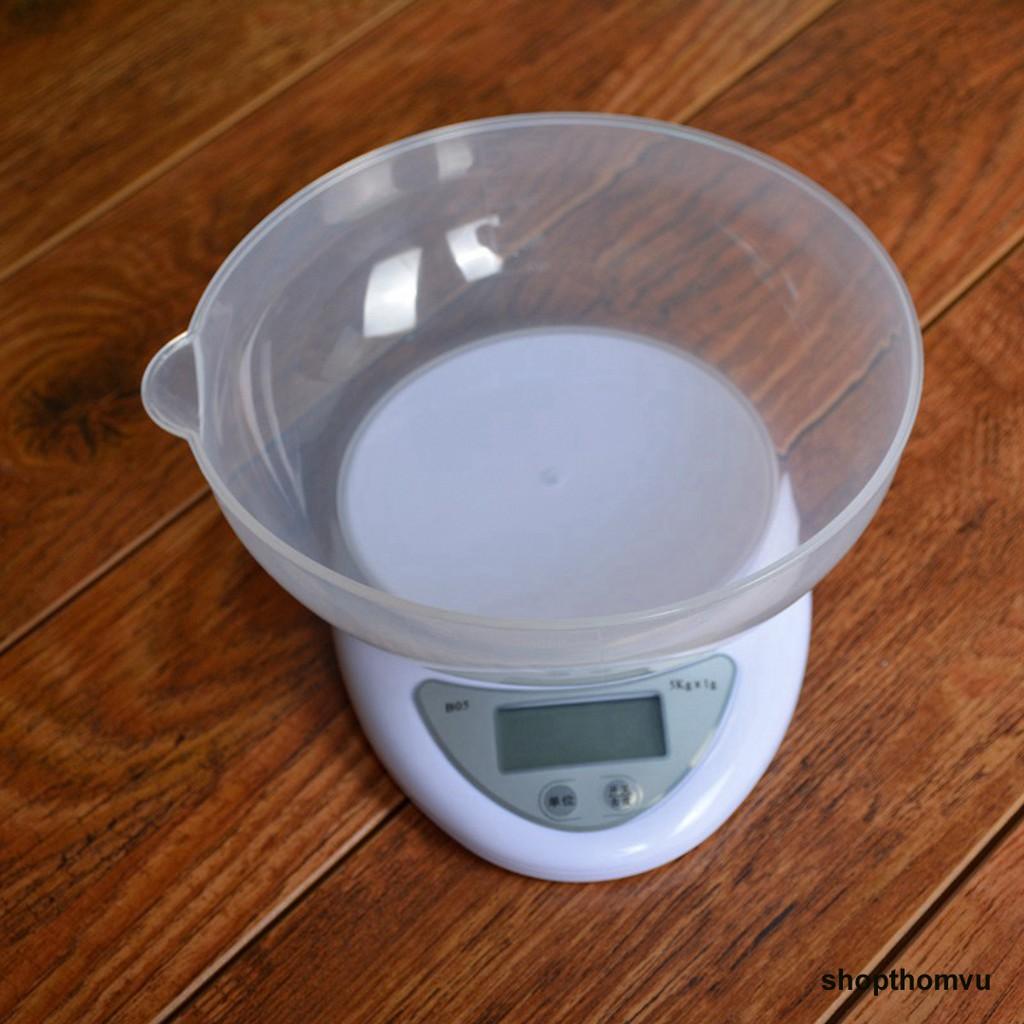 Cân điện tử mini nhà bếp 5kg Dụng Cụ Nhà Bếp-Cân điện tử mini B-05