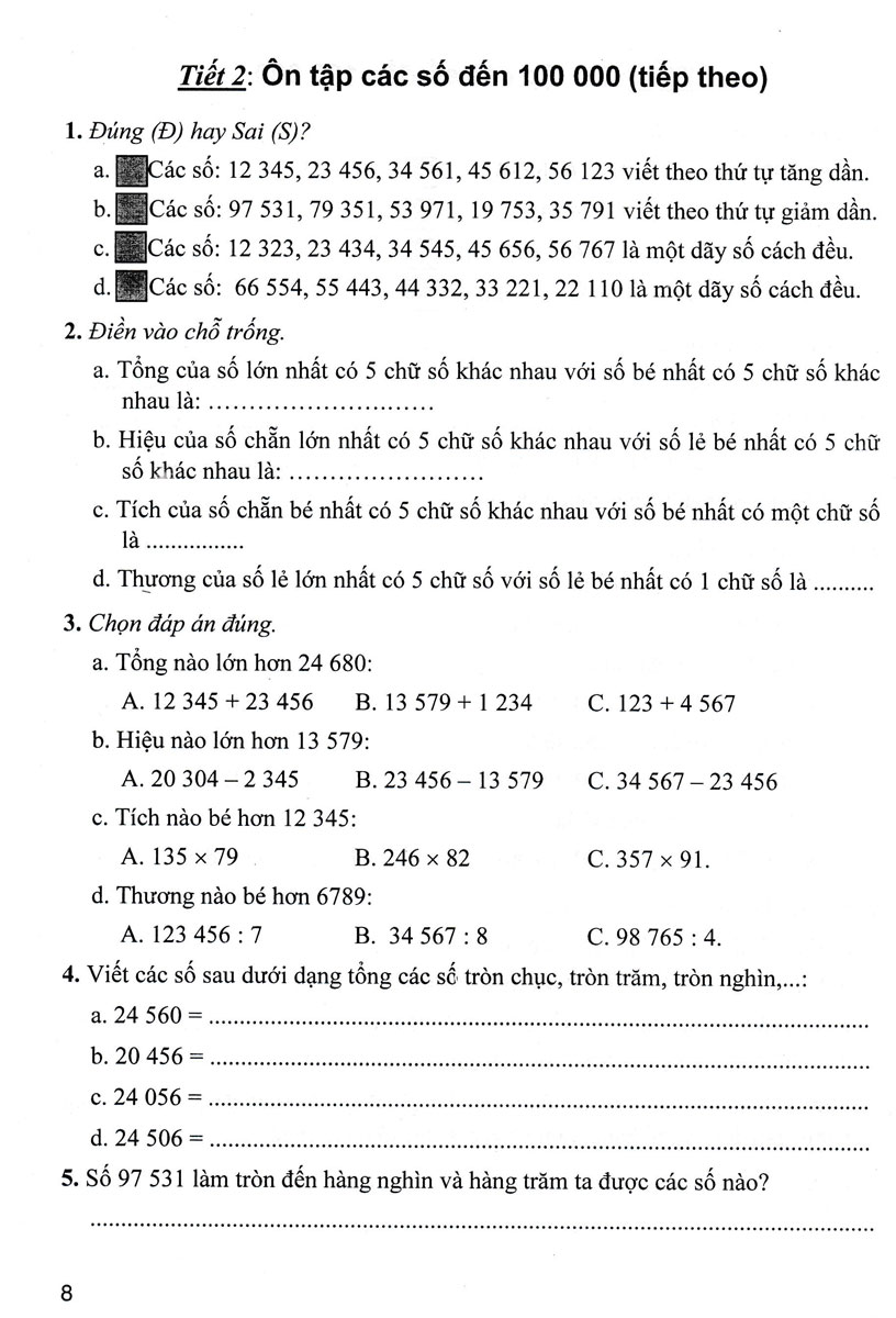 Bài Tập Hay Và Khó Toán 4 - Tập 1 _HA