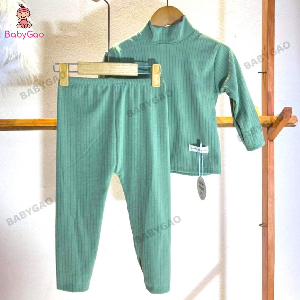 Bộ dài tay cho bé len tăm dài tay siêu mềm mịn