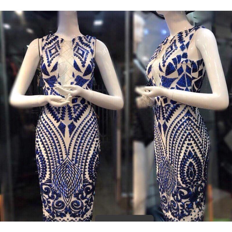 Đầm Body đan dây ngực, Kim Sa chất co giãn, có mút ngực. 2 màu y hình.