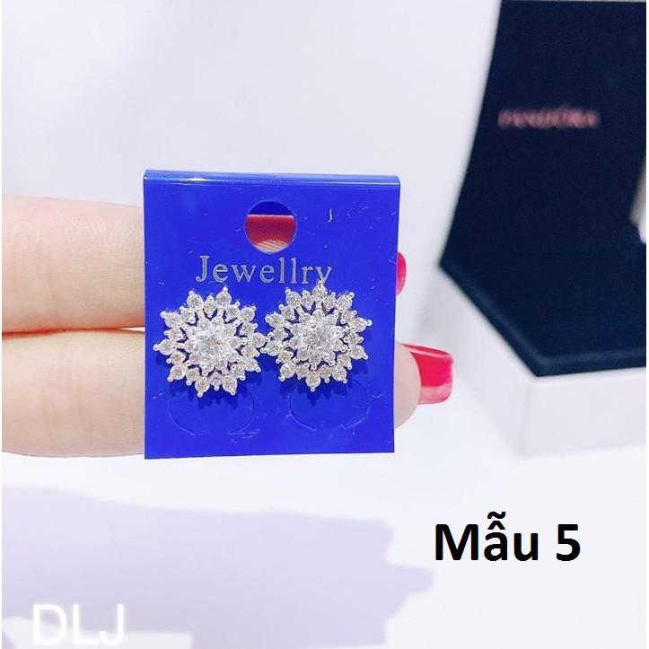 Bông tai bạc khuyên nụ thời trang MS75