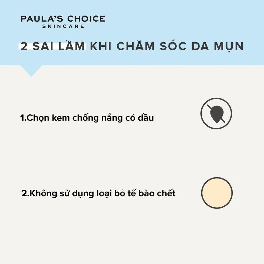 Kem chống nắng dành cho da mụn Paula's Choice Clear Ultra-Light Daily Hydrating Fluid Broad Spectrum SPF 30+ (Mã 6130)