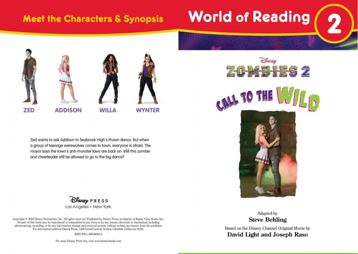 World Of Reading, Level 2: Disney Zombies 2: Call To The Wild