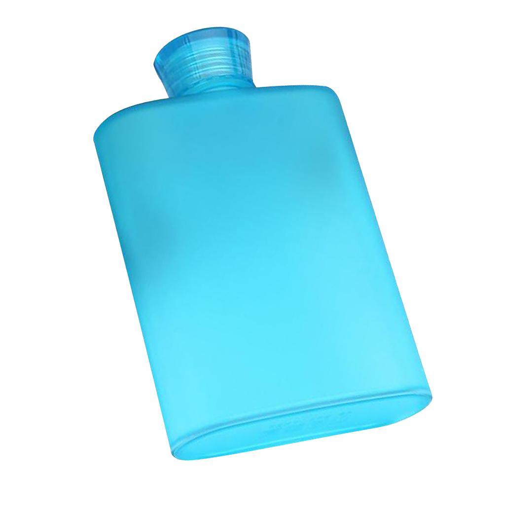 2pcs 400ml Memo Paper Bottle Flat Wine Bottle Cup Kettle Plastic Hip Flask