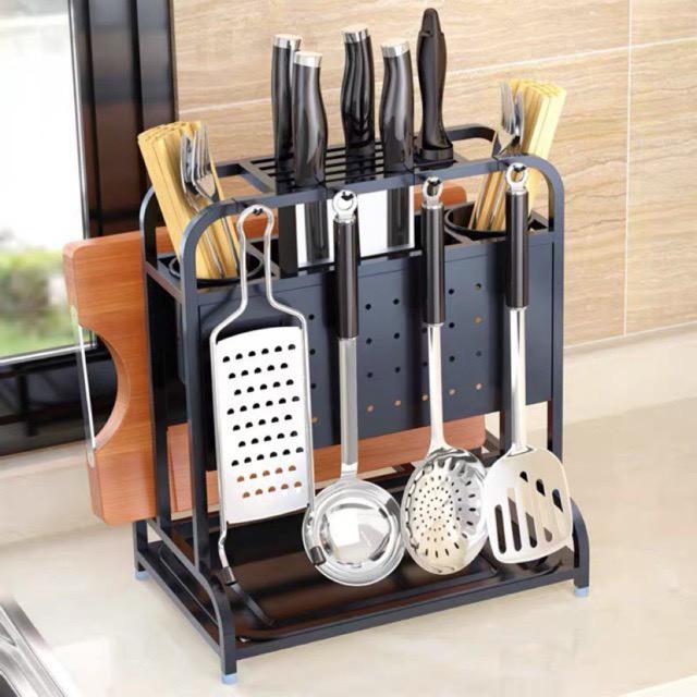 Kệ để dao thớt sắt sơn tĩnh điện cao cấp loại to