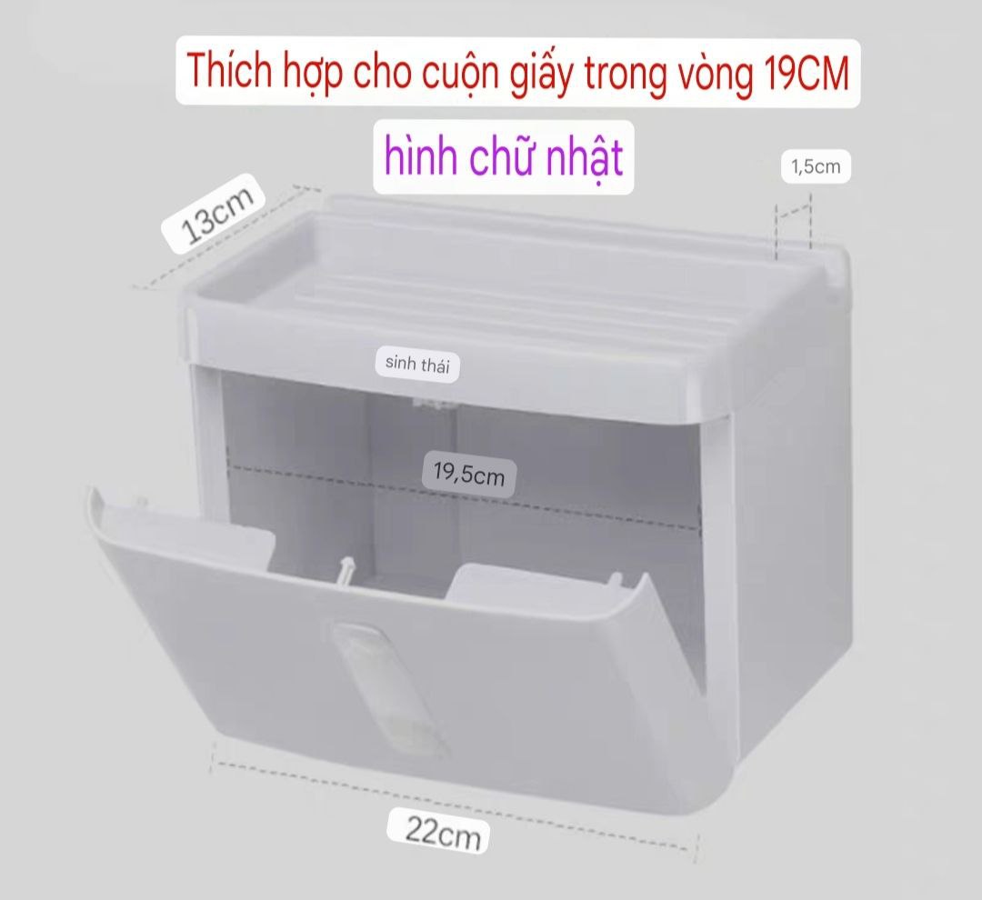 Hộp đựng giấy vệ sinh siêu dính. hàng cao cấp