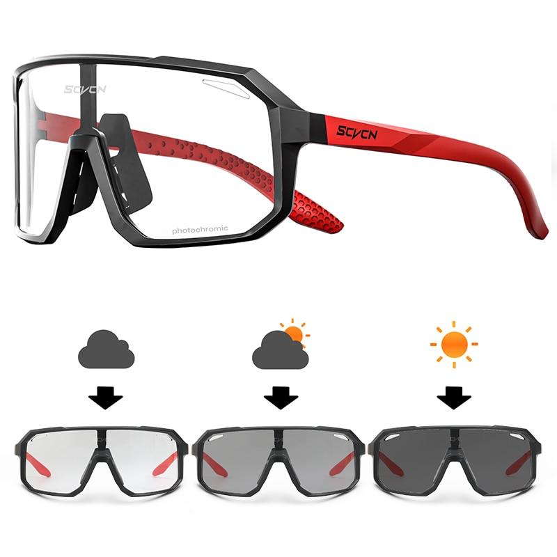 Kính Đi Xe Đạp Photochromic Kính Mát Nam Nữ Xe Đạp Đường Kính Mắt Mới Đi Xe Đạp Thể Thao Ngoài Trời Đi Bộ Đường Dài Kính Color: Photochromic-08