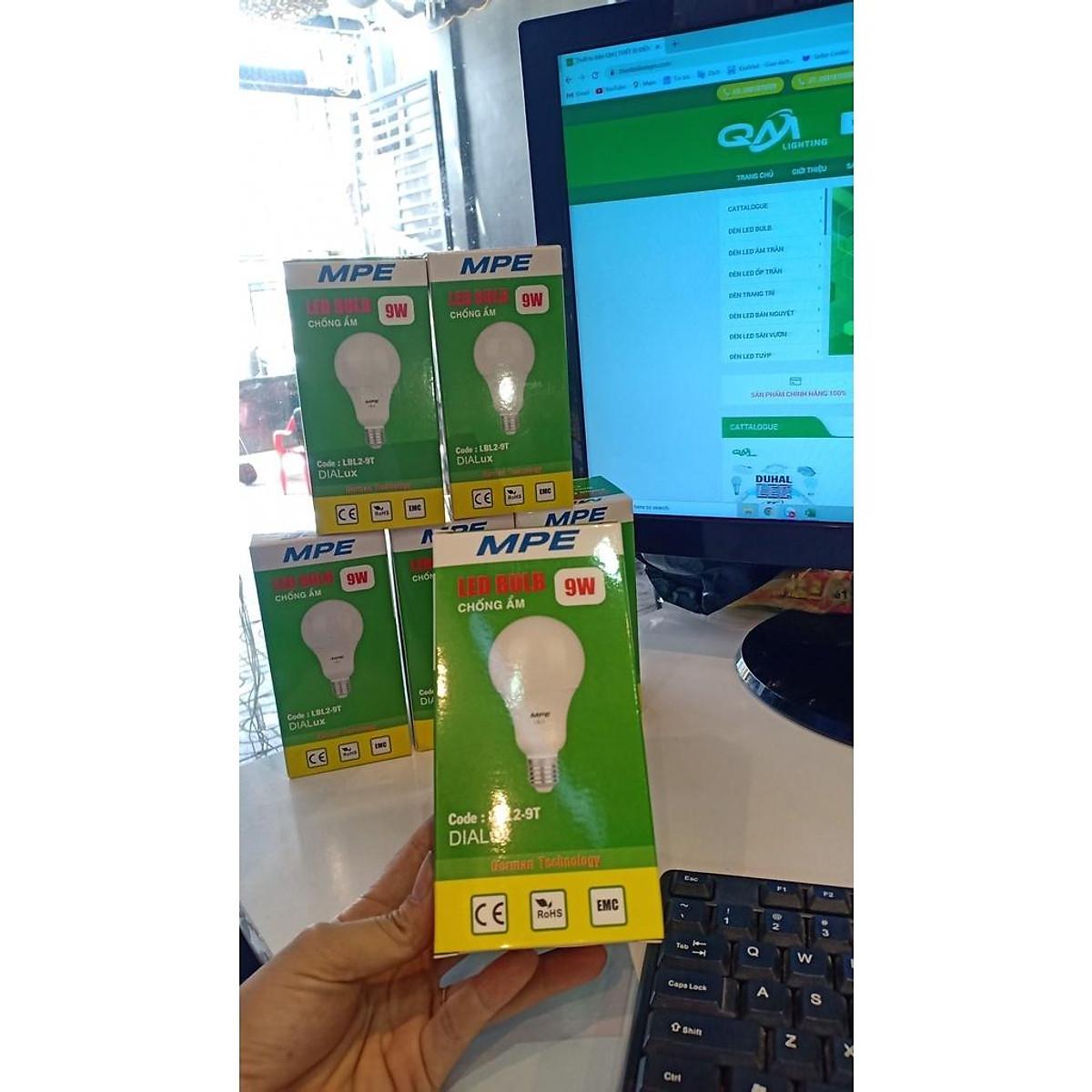 Bóng đèn LED tròn BULB 9w - Thương hiệu MPE