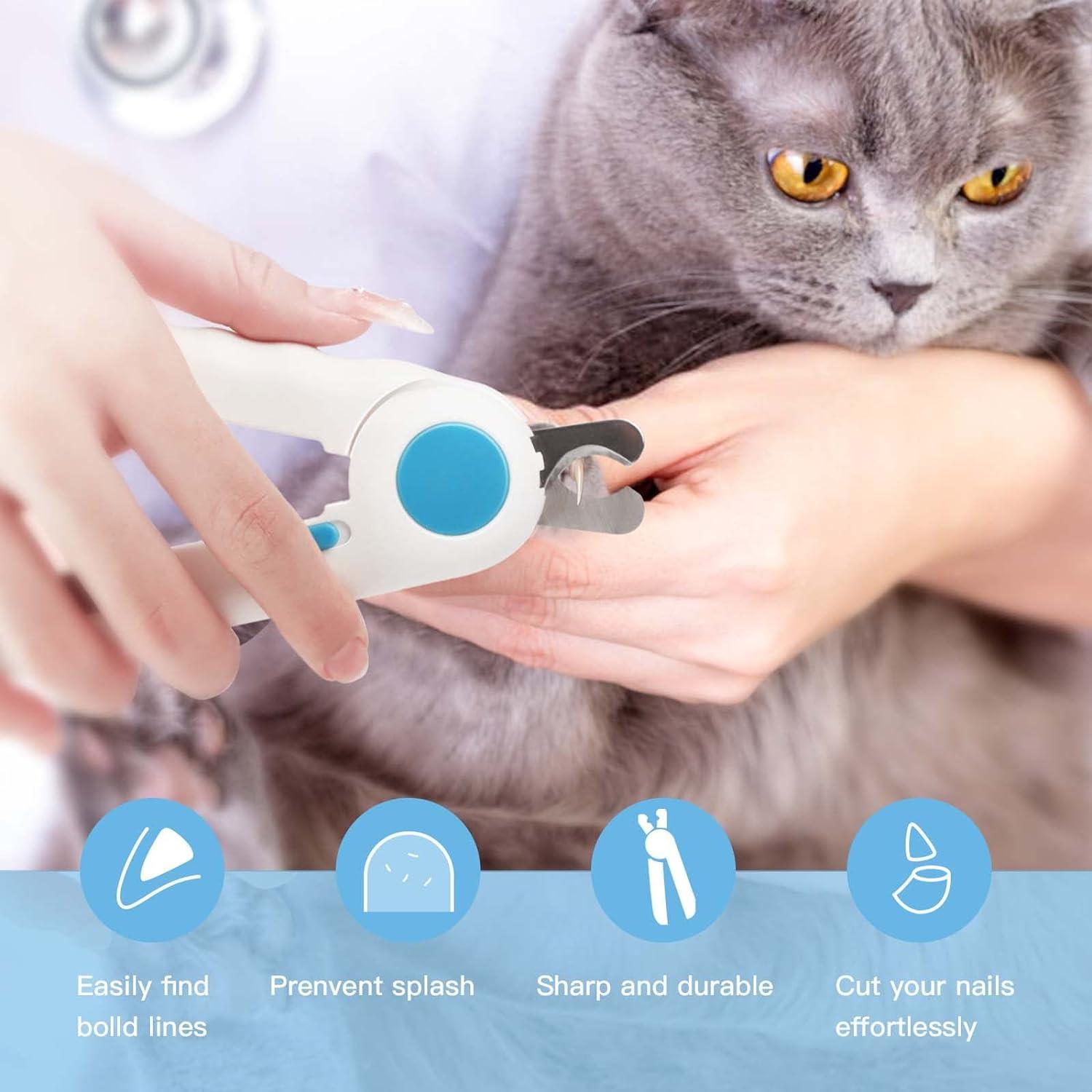 Undercaps với đèn LED cho chó và mèo, kéo móng cho mèo và chó, với các tập tin móng tay và chống nổ,