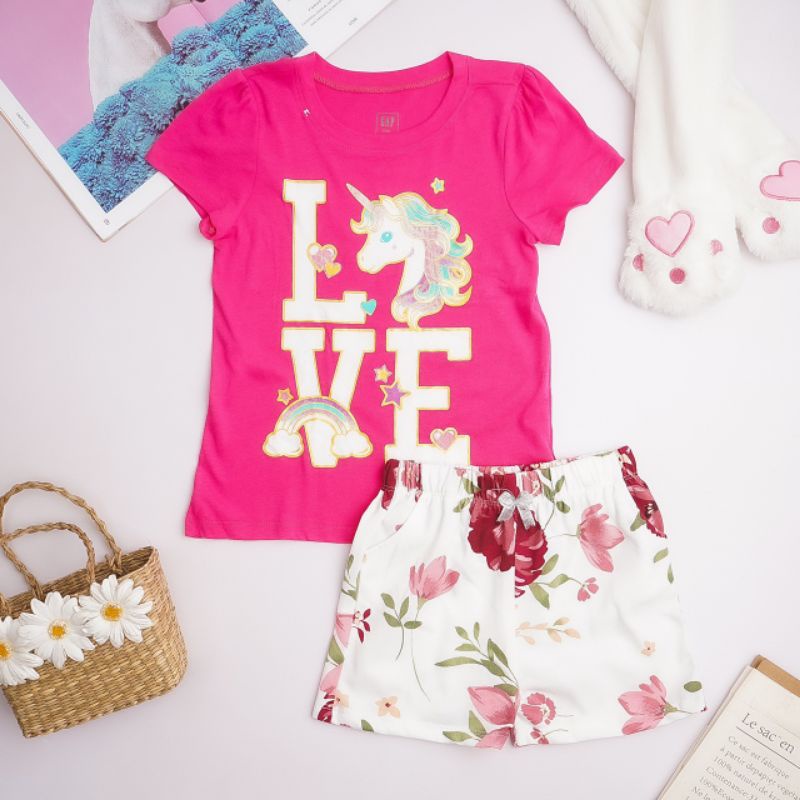 Bộ cotton cho bé gái 4-14 tuổi