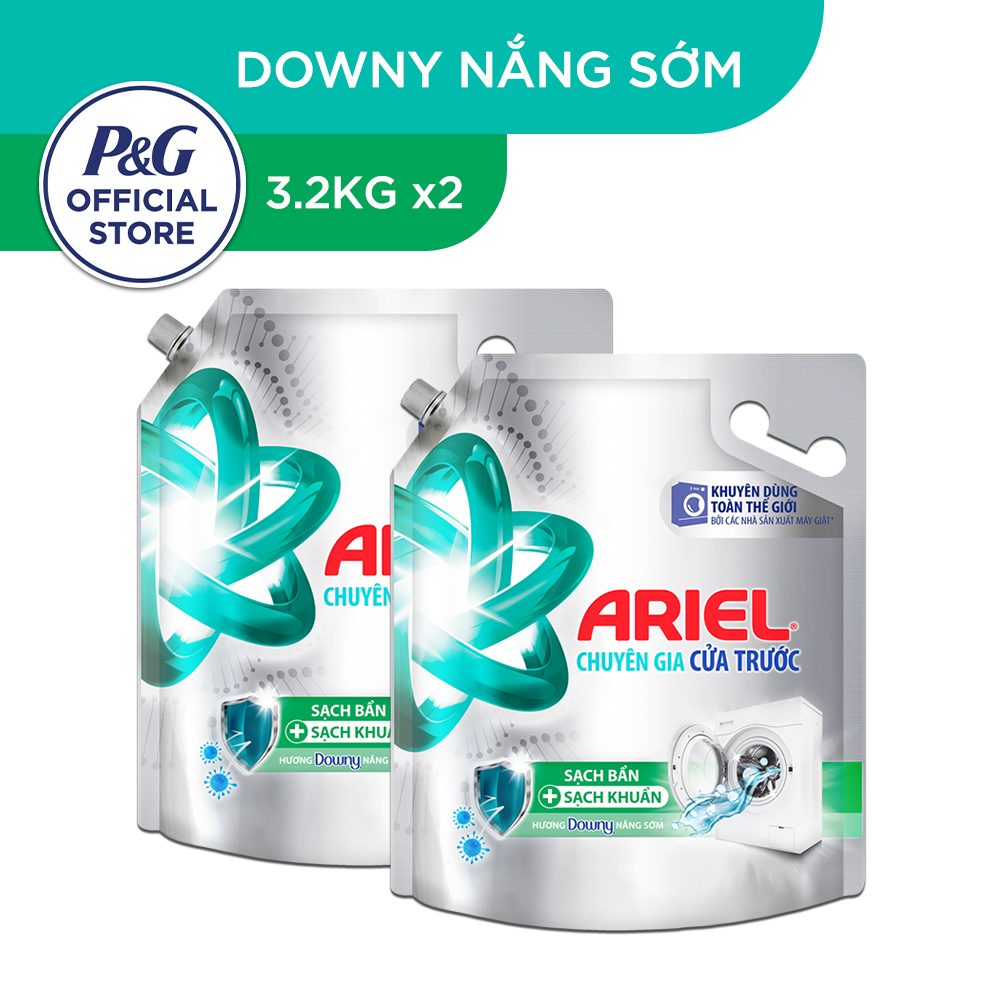 Combo 2 Nước Giặt ARIEL Cửa Trước Túi 3.2Kg/3.05Kg x2