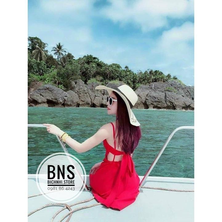 ĐẦM MAXI 2 HAI THẮT NƠ LƯNG MX1680 - BNS