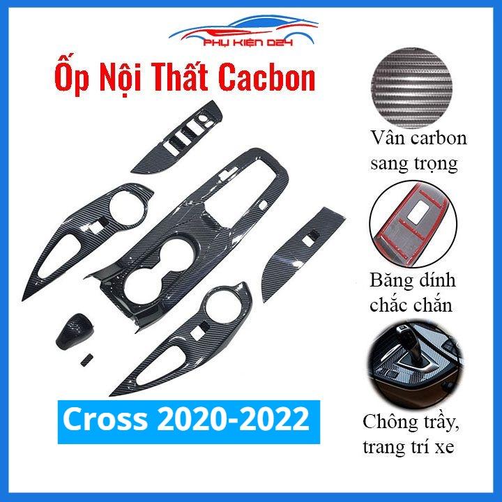 Ốp nội thất Cross 2020-2021-2022 vân Cacbon nhựa ABS bảo vệ chống trầy xước và làm đẹp xe