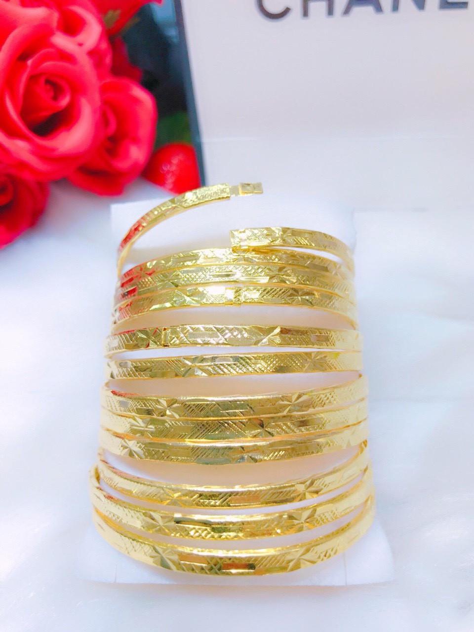 Bộ Vòng Xi Men Gồm 07 Chiếc - Mạ Vàng 24K - MS. TH 110.22.08
