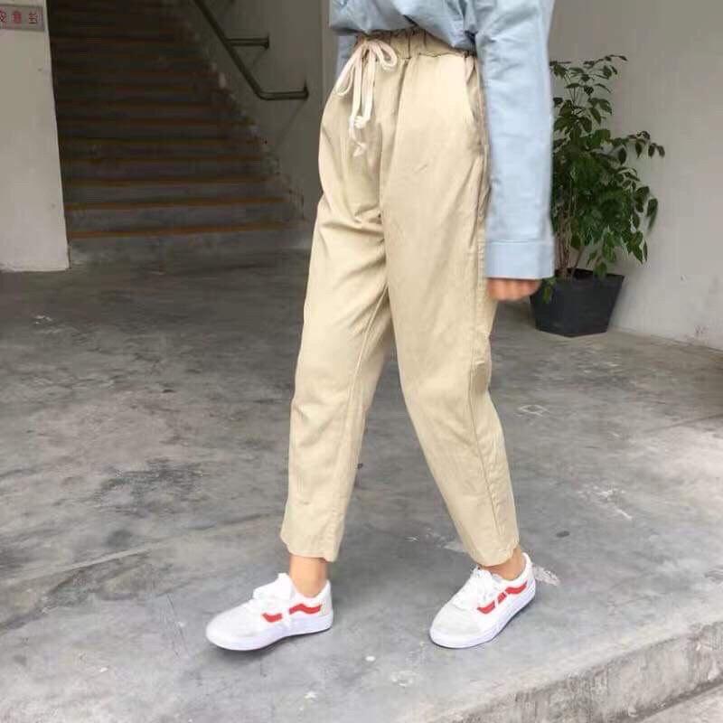 Quần thô kaki dáng baggy dáng đẹp năng động