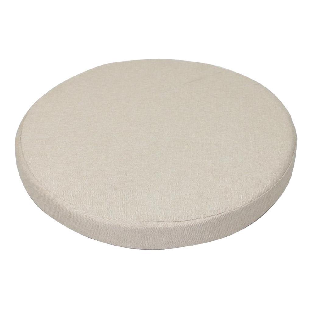 2xNon- Seat Cushion Linen Circular Chair Tatami Durable Stool Pad 40cm