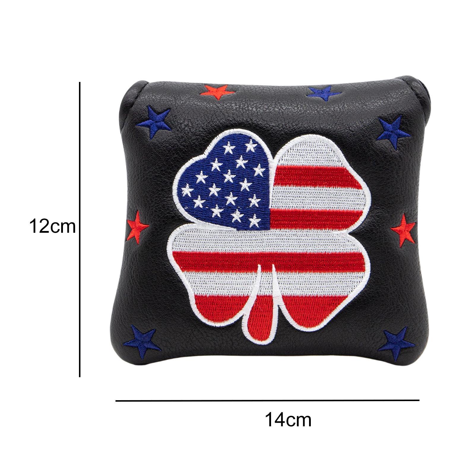 Golf Putter Head Cover PU Leather Magnetic Closure Headcover Protector Case