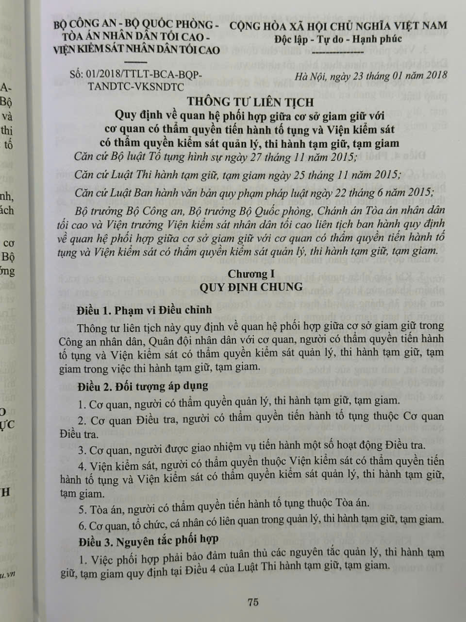 Các Thông Tư Liên Tịch Của Tòa Án Nhân Dân Tối Cao, VKSNDTC về Hình Sự, Tố Tụng Hình Sự, Dân Sự, Tố Tụng Dân Sự