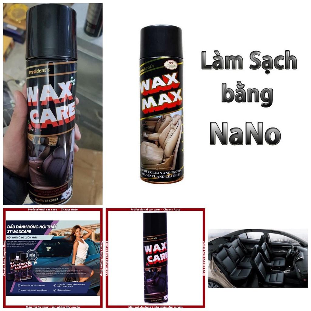 Dung dịch vệ sinh đánh bóng nội thất ô tô Wax Care công nghệ mới bảo vệ phục hồi nhựa đồ da xe hơi siêu bóng