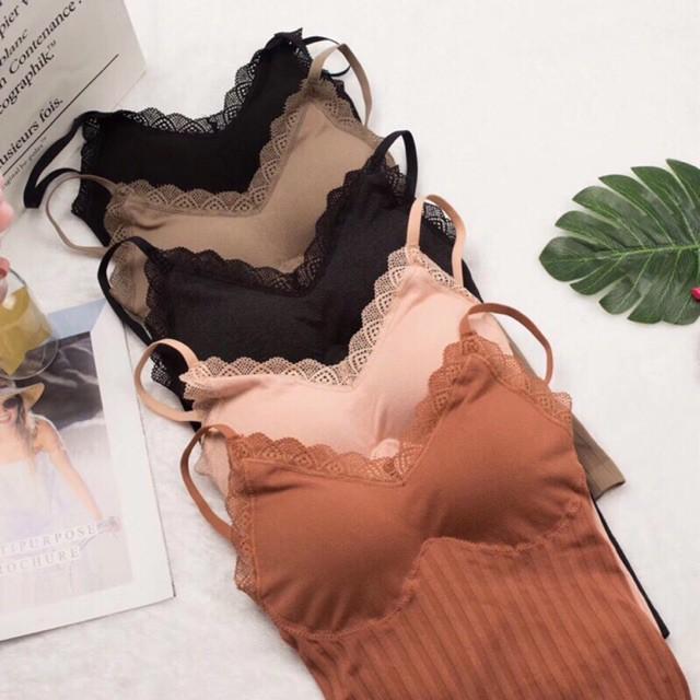 LỖI SHOP HOÀN TIỀN - ÁO BRA HAI DÂY CHẤT COTTON MỊN ĐẸP THẤM HÚT MỒ HÔI CỰC ĐẸP