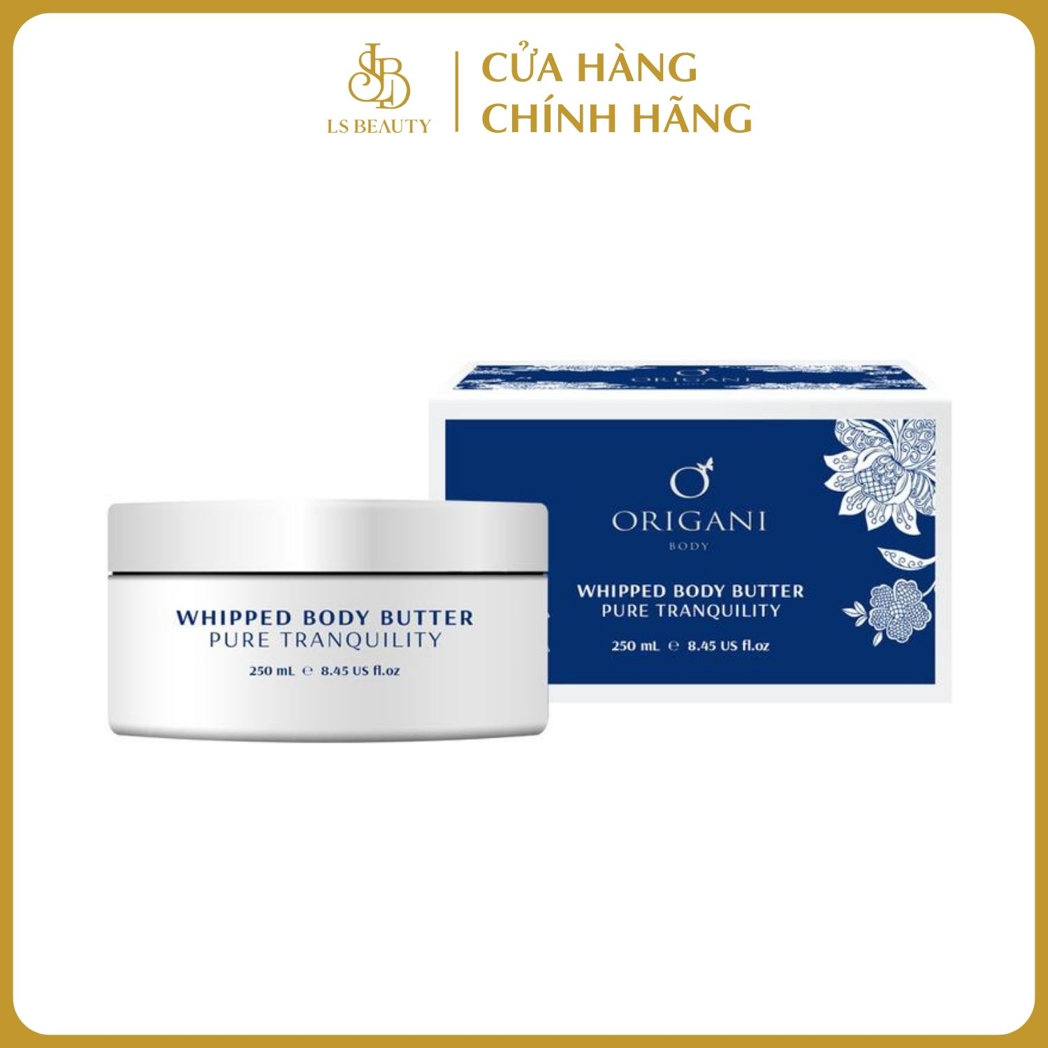 Dưỡng Thể - Origani Whipped Body Butter Pure Tranquility 250g - Dạng Bơ Cô Đặc Giúp Làn Da Lập Tức Được Nuôi Dưỡng Sáng Rạng Rỡ.