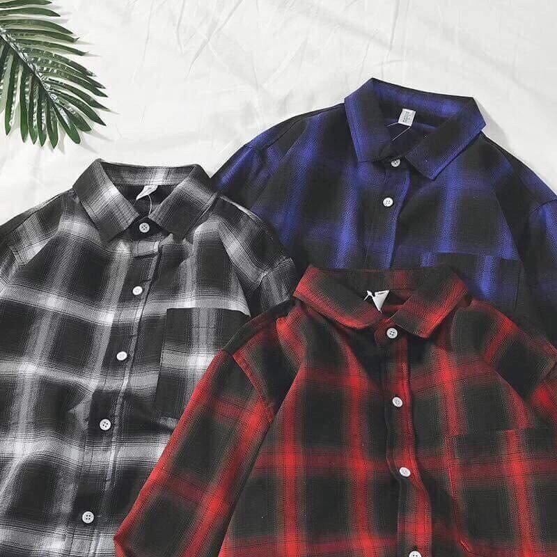 Áo Sơ Mi Flannel 3 Màu Sọc To