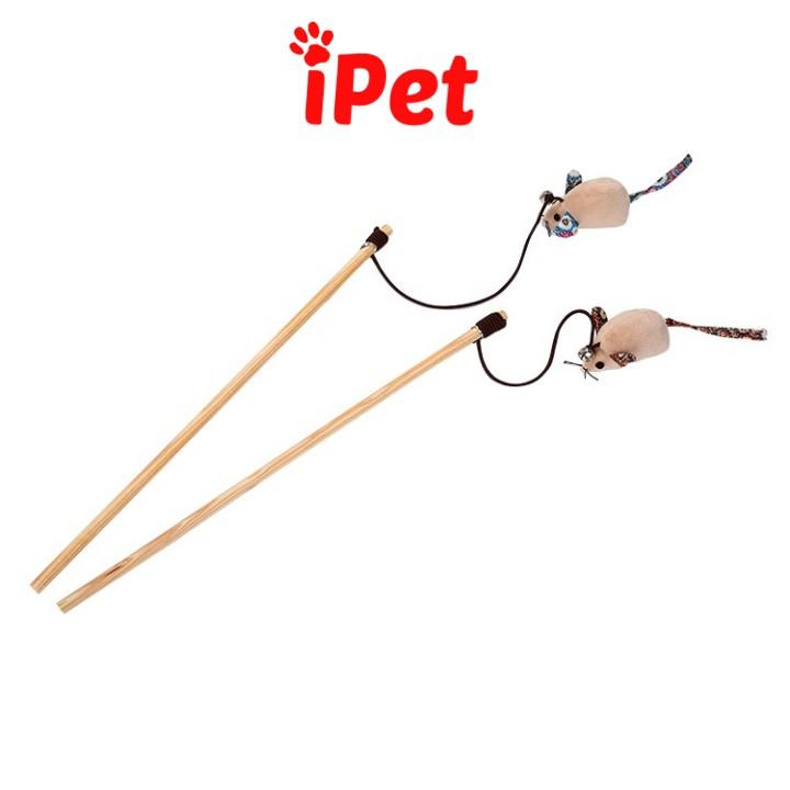 Đồ Chơi Cần Câu Gỗ Cho Thú Cưng Chó Mèo