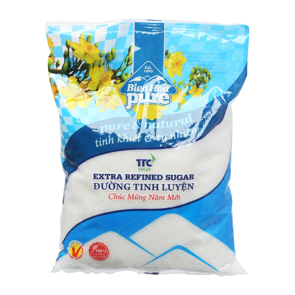 Đường Tinh Luyện Biên Hòa Pure Gói 1Kg