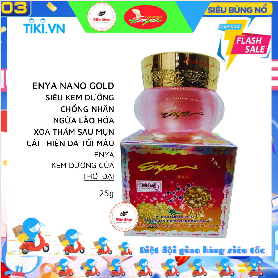 Kem ENYA Vàng Giảm Thâm Nám 25G - ENYA WHITENING COLLAGEN GOLD AGE-DEFYING CREAM