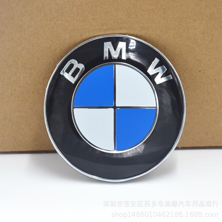 Logo biểu tượng huy hiệu cao cấp gắn sau xe BMW: Đường kính 74MM