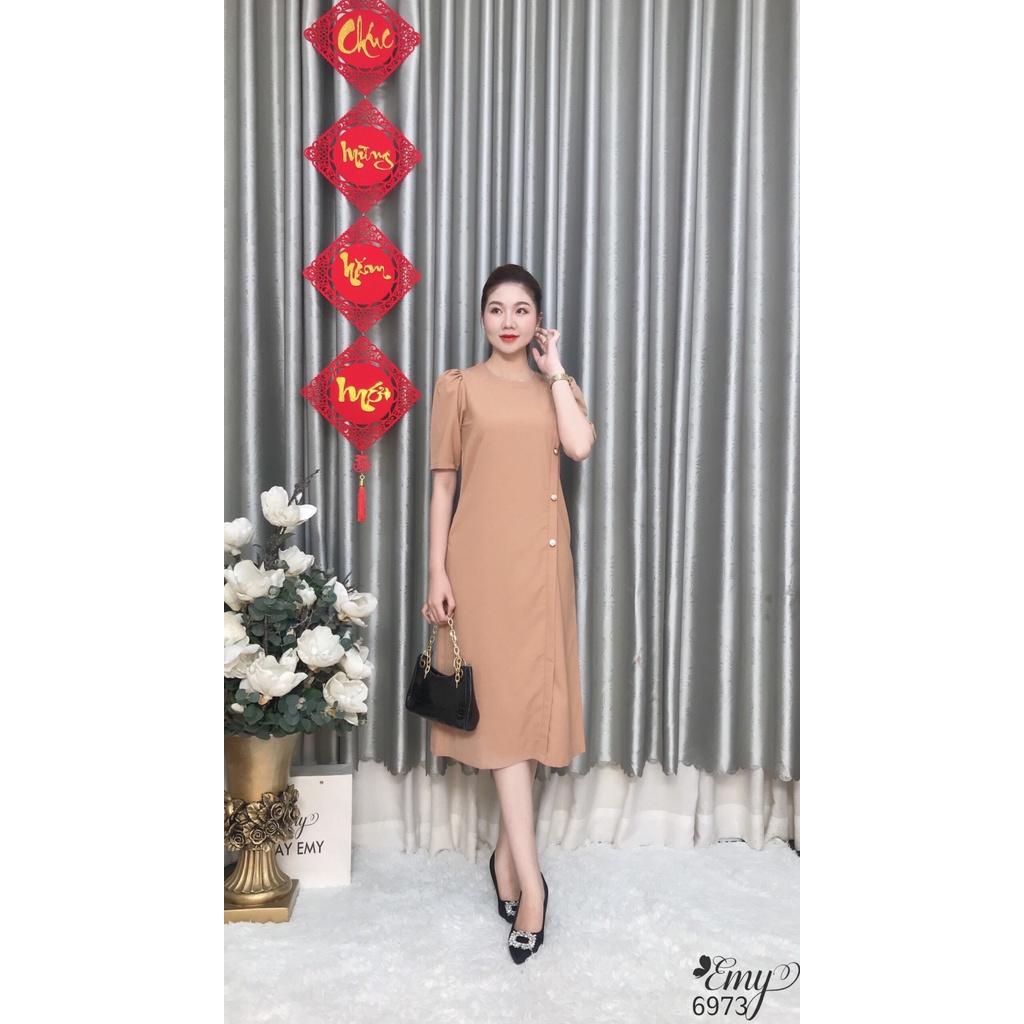 Đầm EMY EM6973 Suông Cổ Tròn