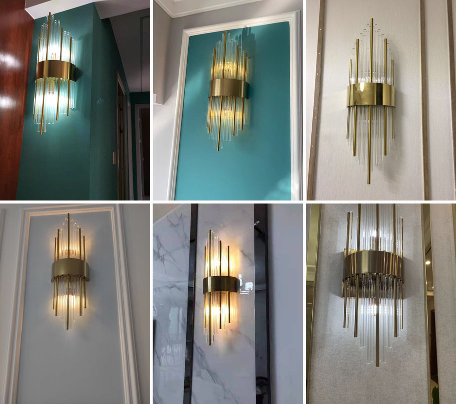 Đèn tường MENOR pha lê hiện đại trang trí nội thất cao cấp, sang trọng - kèm bóng LED chuyên dụng