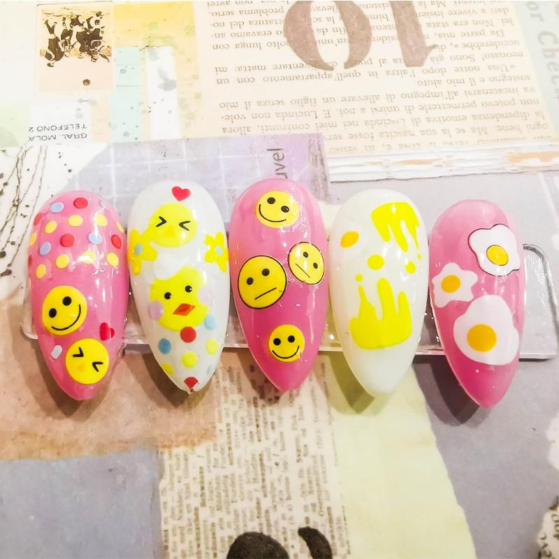 Sticker nails - hình dán móng 3D trứng gà