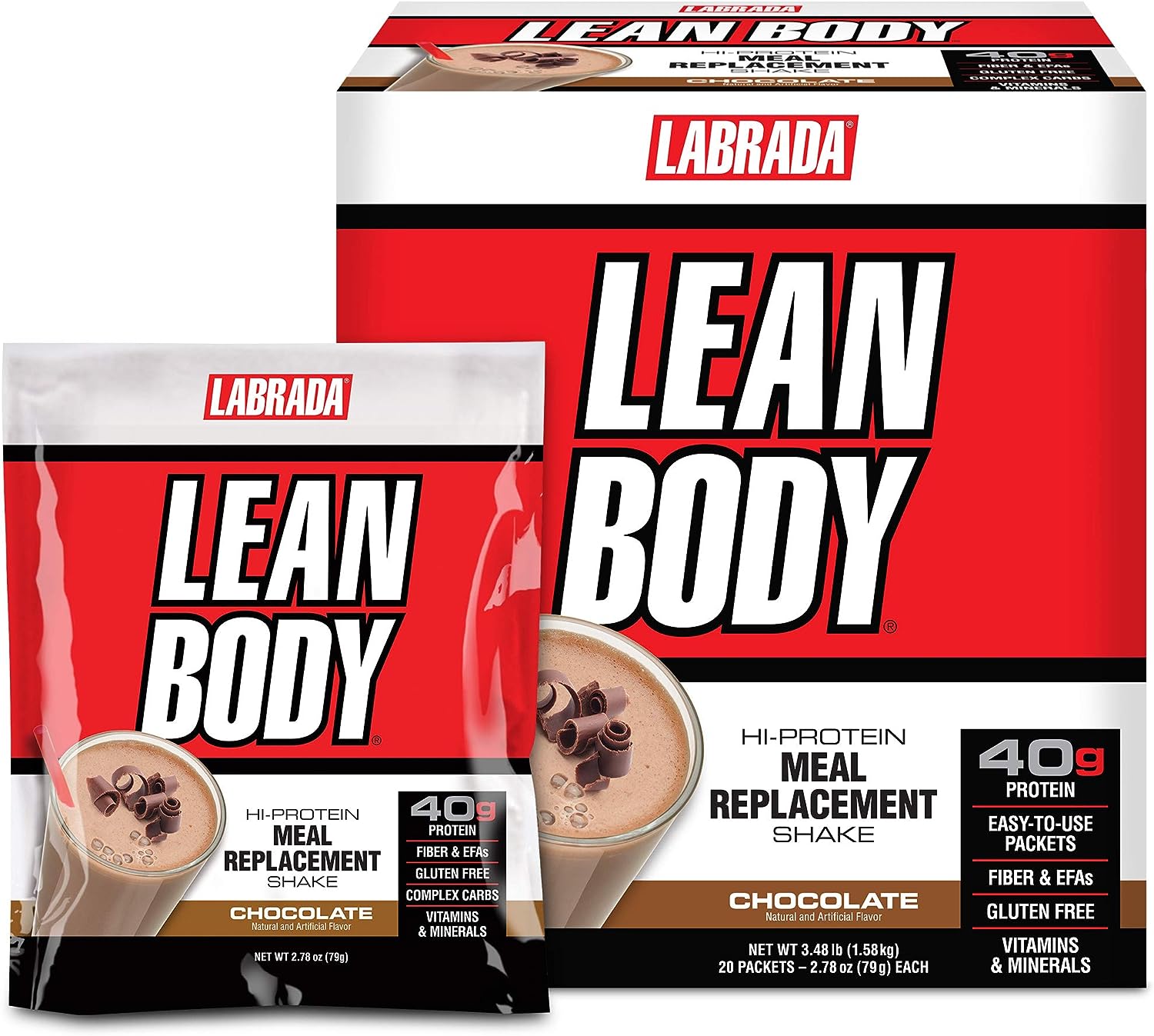 Labrada Leanbody MRP (80 Gói) Bữa ăn thay thế Healthy Cung Cấp Năng Lượng Đảm Bảo Dinh Dưỡng Lean Body Meal Replacement