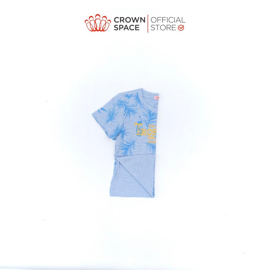 Áo Phông Tropical Cho Bé Trai Crown Kids Fashion CKBS2110803 TShirt Vải Cotton Thoáng Mát Từ Size 2-9