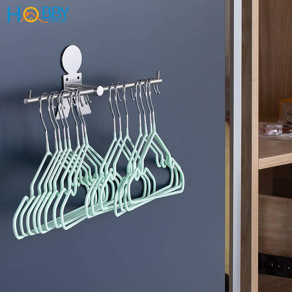 Giá treo móc phơi quần áo gắn tường inox 304 Hobby home decor GPM3